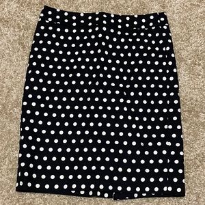 Feminine Polka Dot Skirt- Banana Republic